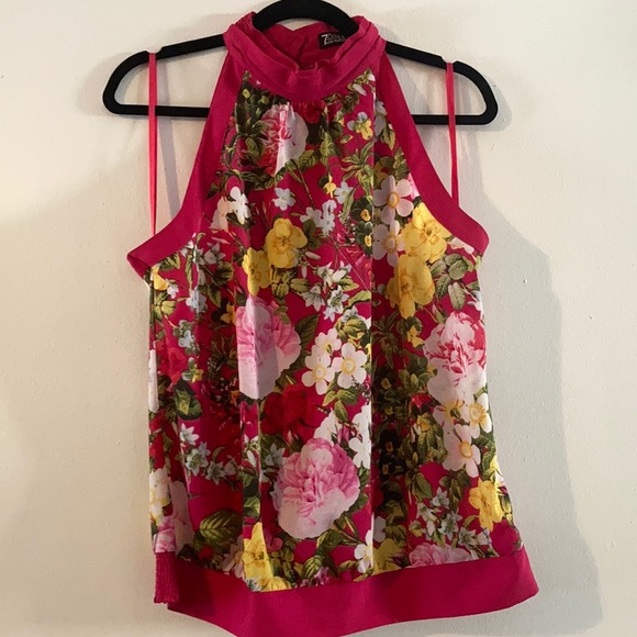 New York & Company Tops - Floral Sleeveless Blouse